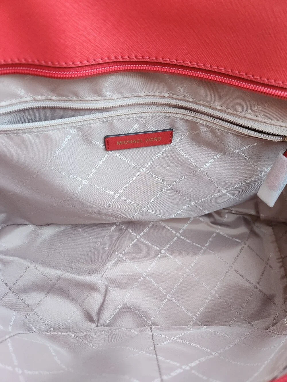 Michael Kors Red Saffiano Leather Tote